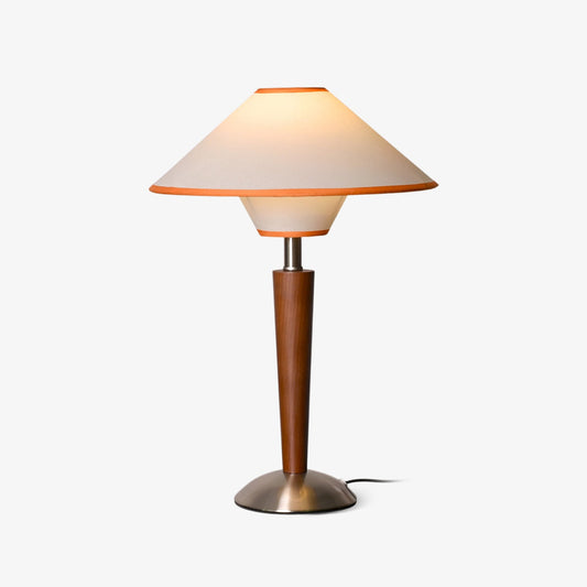 Wood Fabric Shade Table Lamp