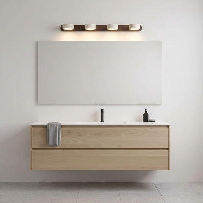 Travertine Wood Wall Sconce