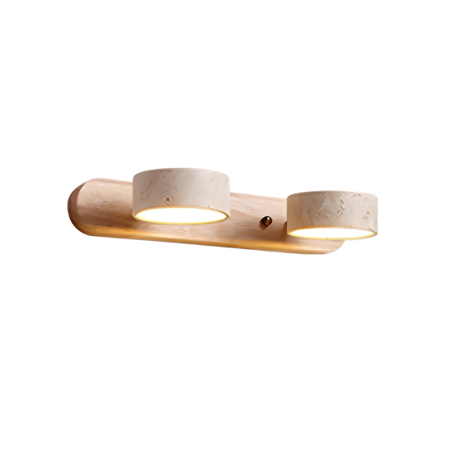 Travertine Wood Wall Sconce