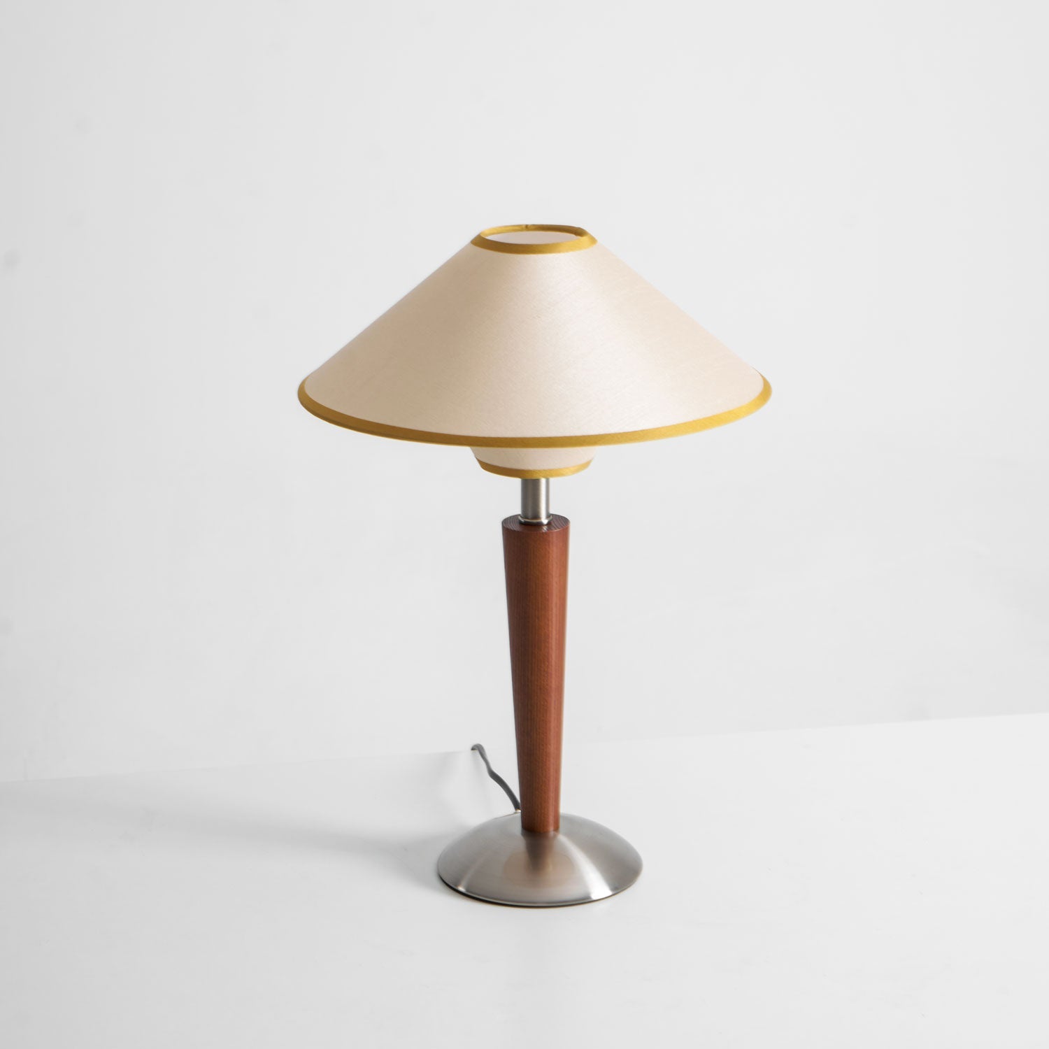 Carved Wood Table Lamp