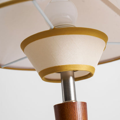 Carved Wood Table Lamp