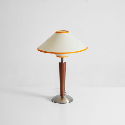 Carved Wood Table Lamp