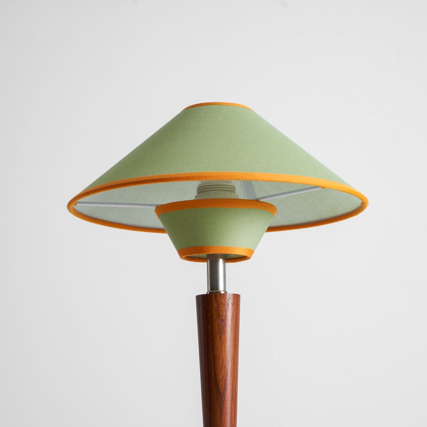 Carved Wood Table Lamp