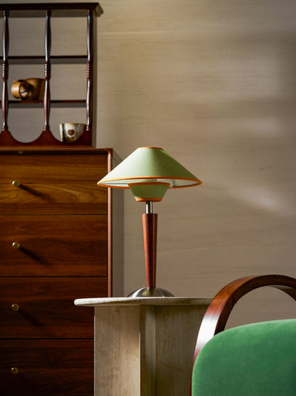Carved Wood Table Lamp
