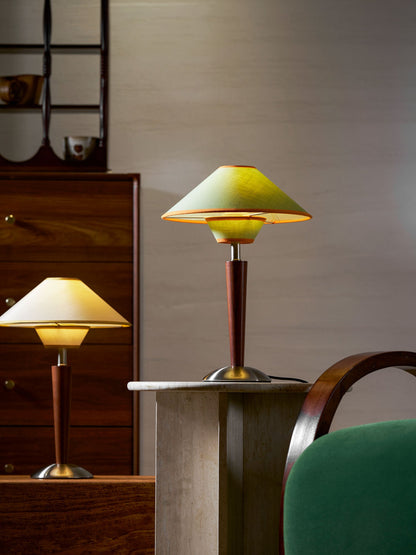 Carved Wood Table Lamp