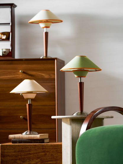 Carved Wood Table Lamp
