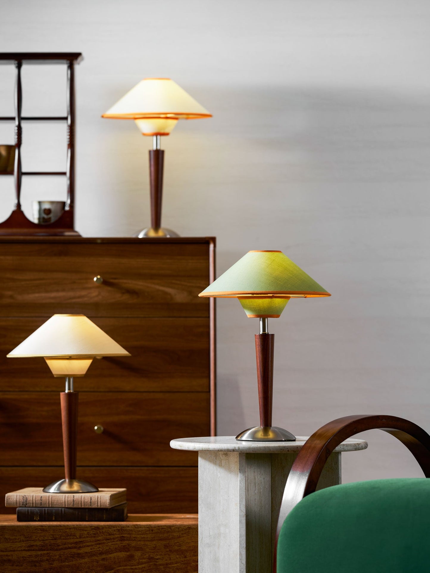 Carved Wood Table Lamp