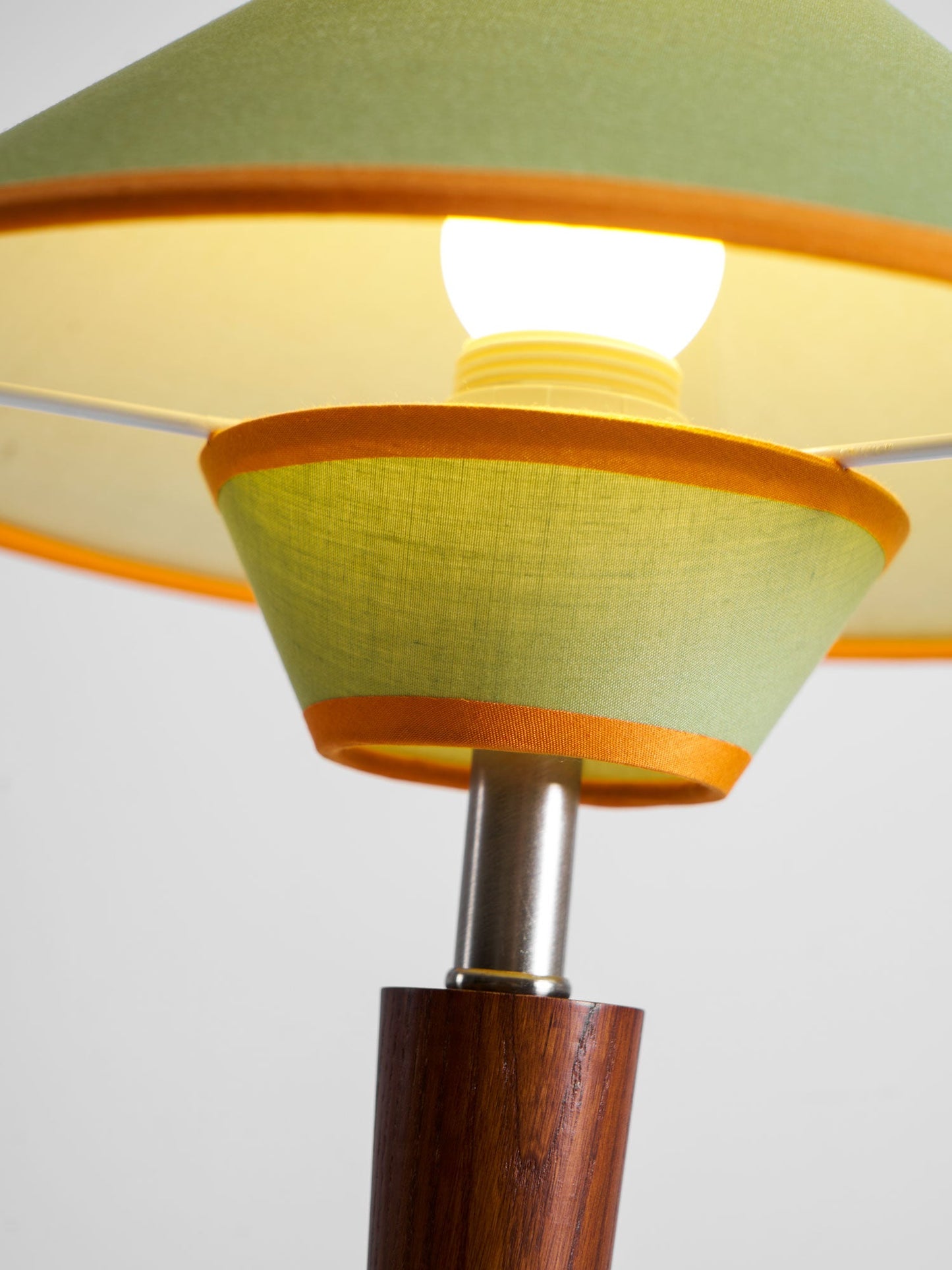 Carved Wood Table Lamp