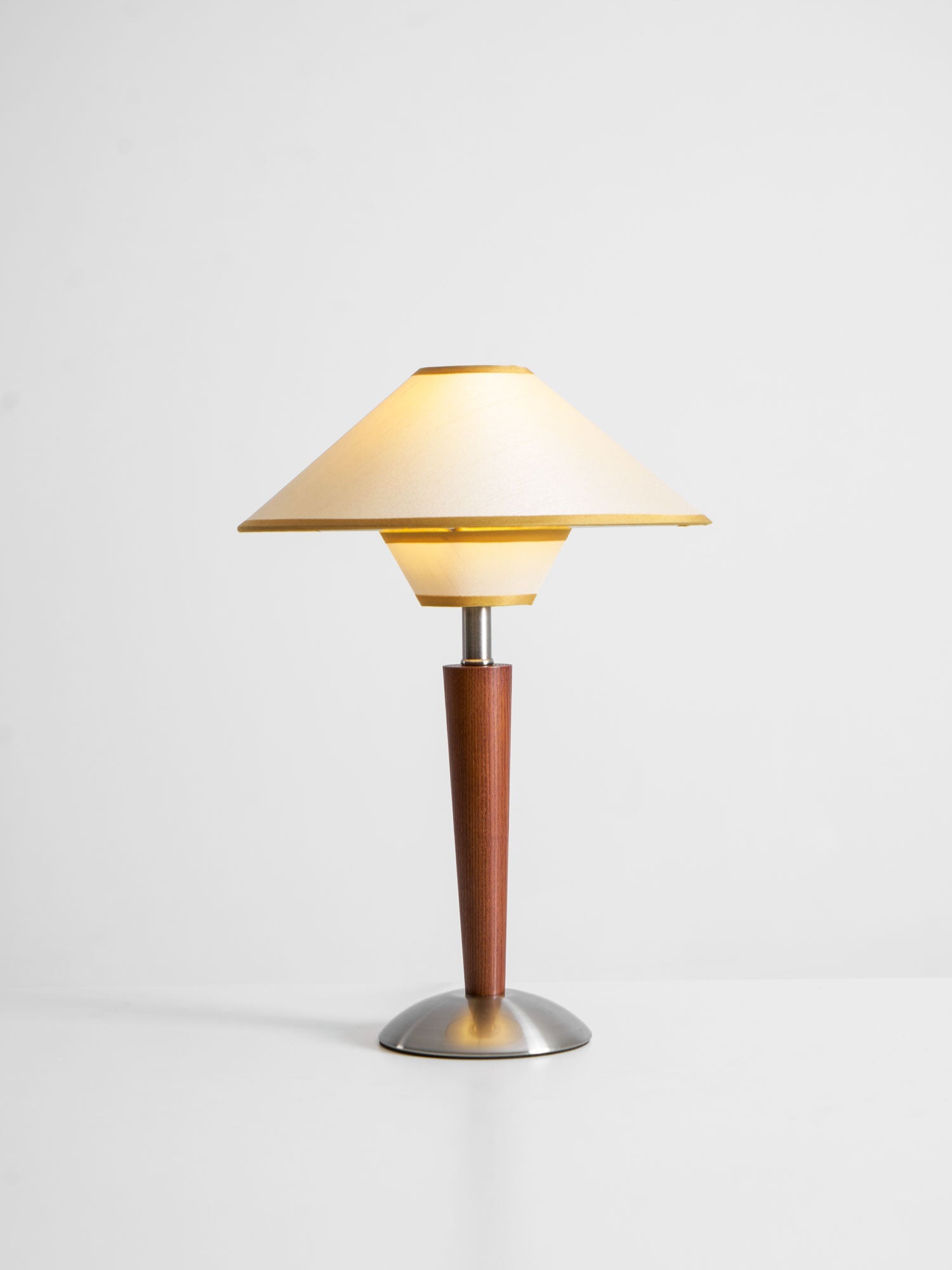 Carved Wood Table Lamp
