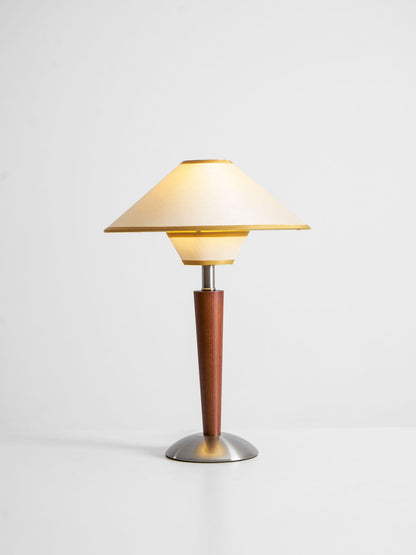 Carved Wood Table Lamp