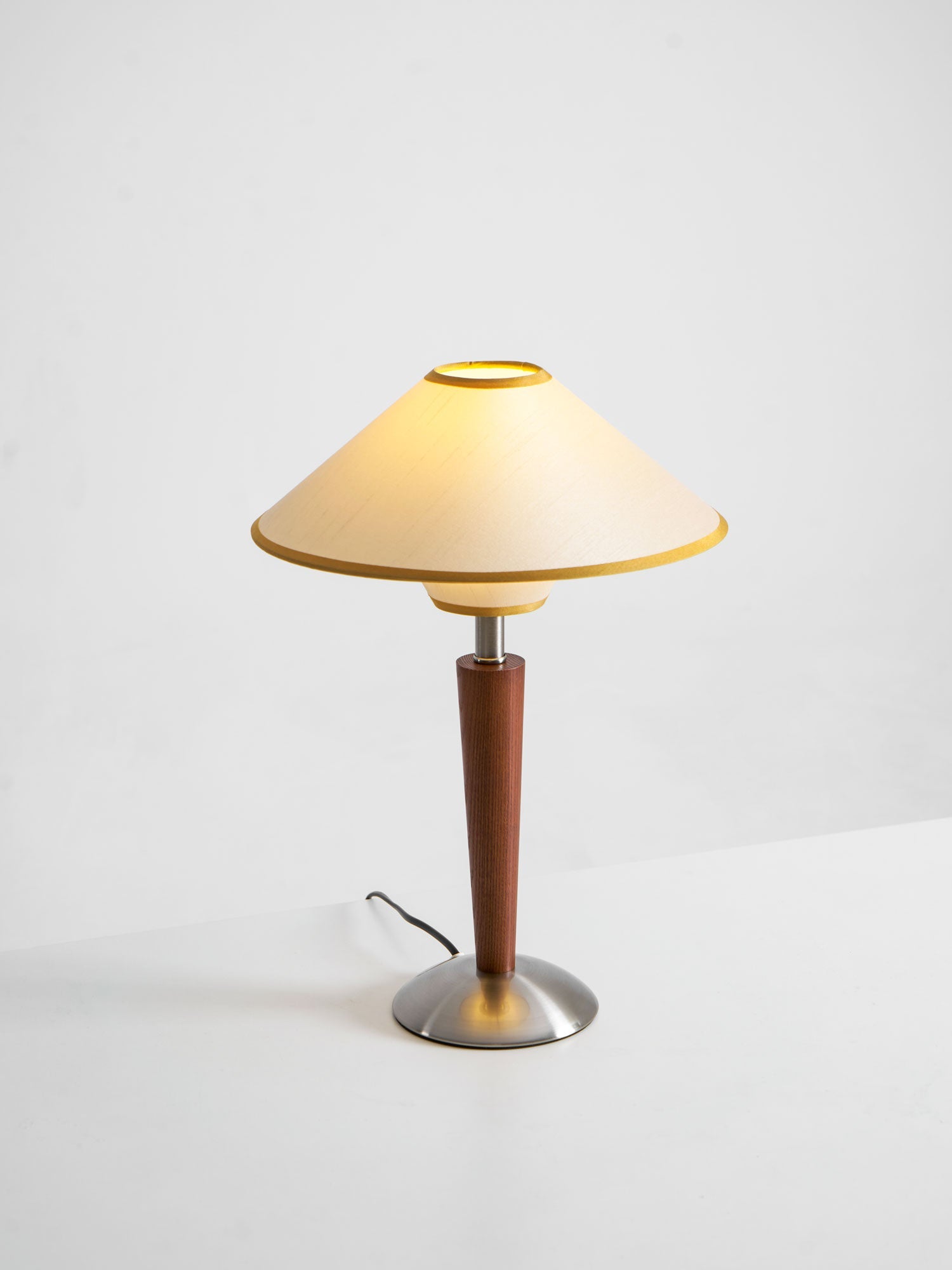Carved Wood Table Lamp