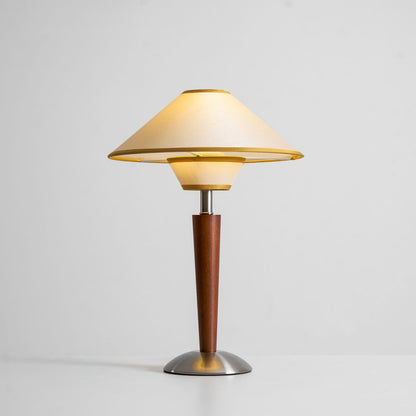 Carved Wood Table Lamp