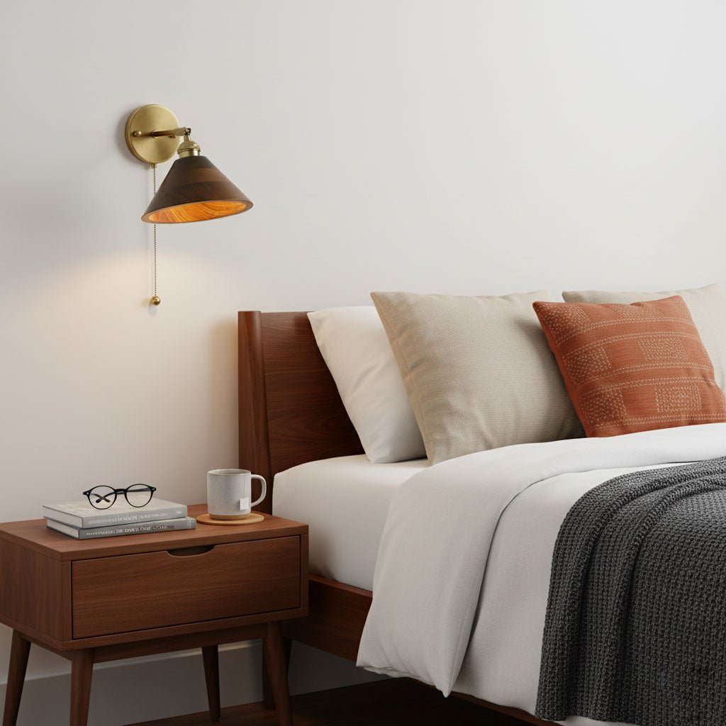 Rustic Wood Wall Sconce
