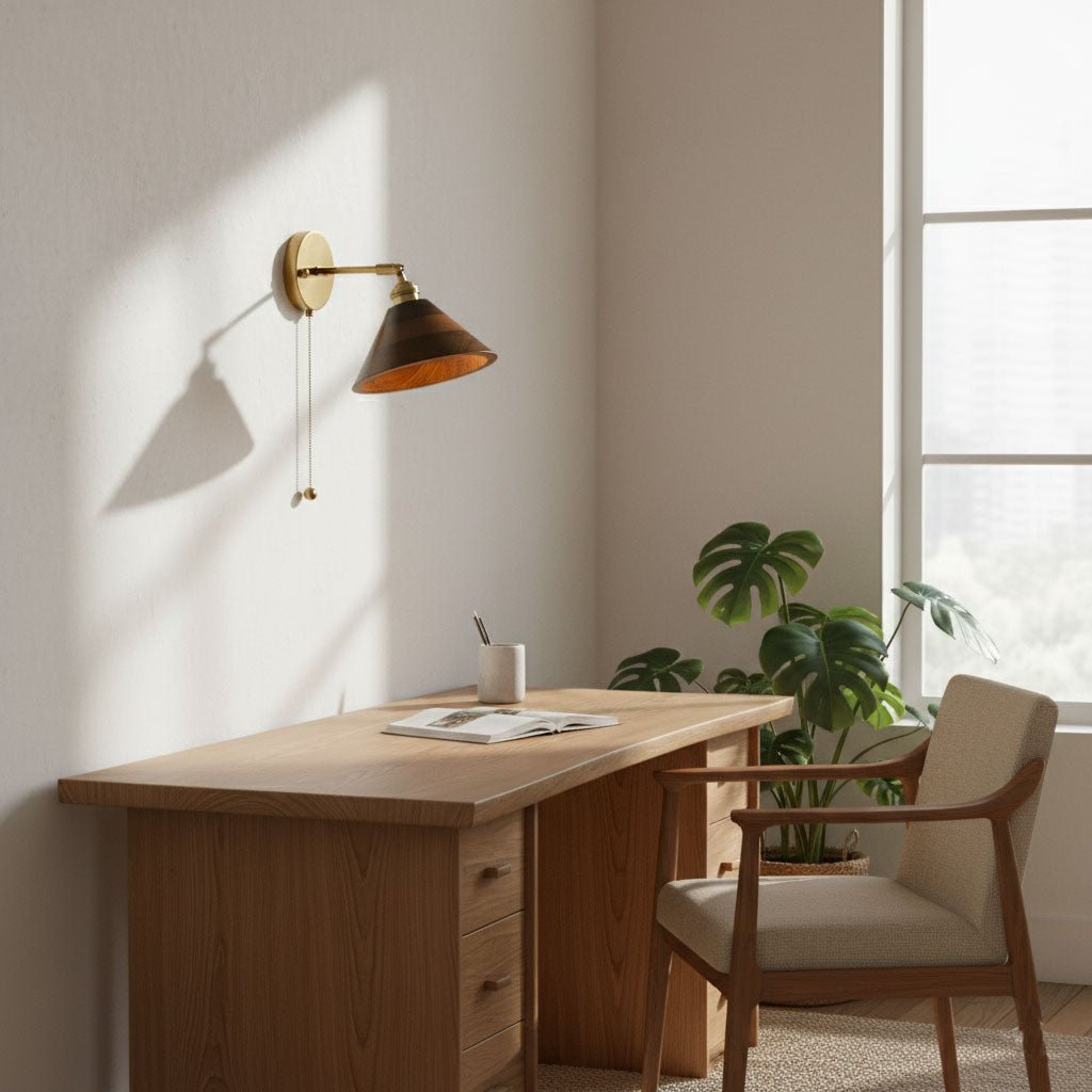 Rustic Wood Wall Sconce
