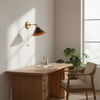 Rustic Wood Wall Sconce