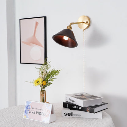 Rustic Wood Wall Sconce