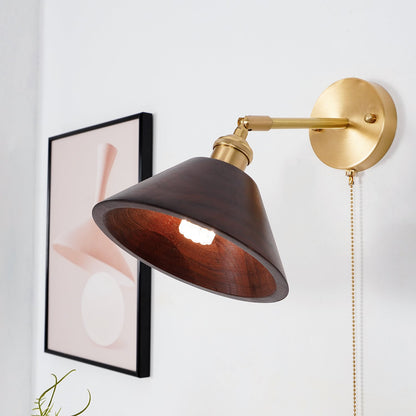 Rustic Wood Wall Sconce