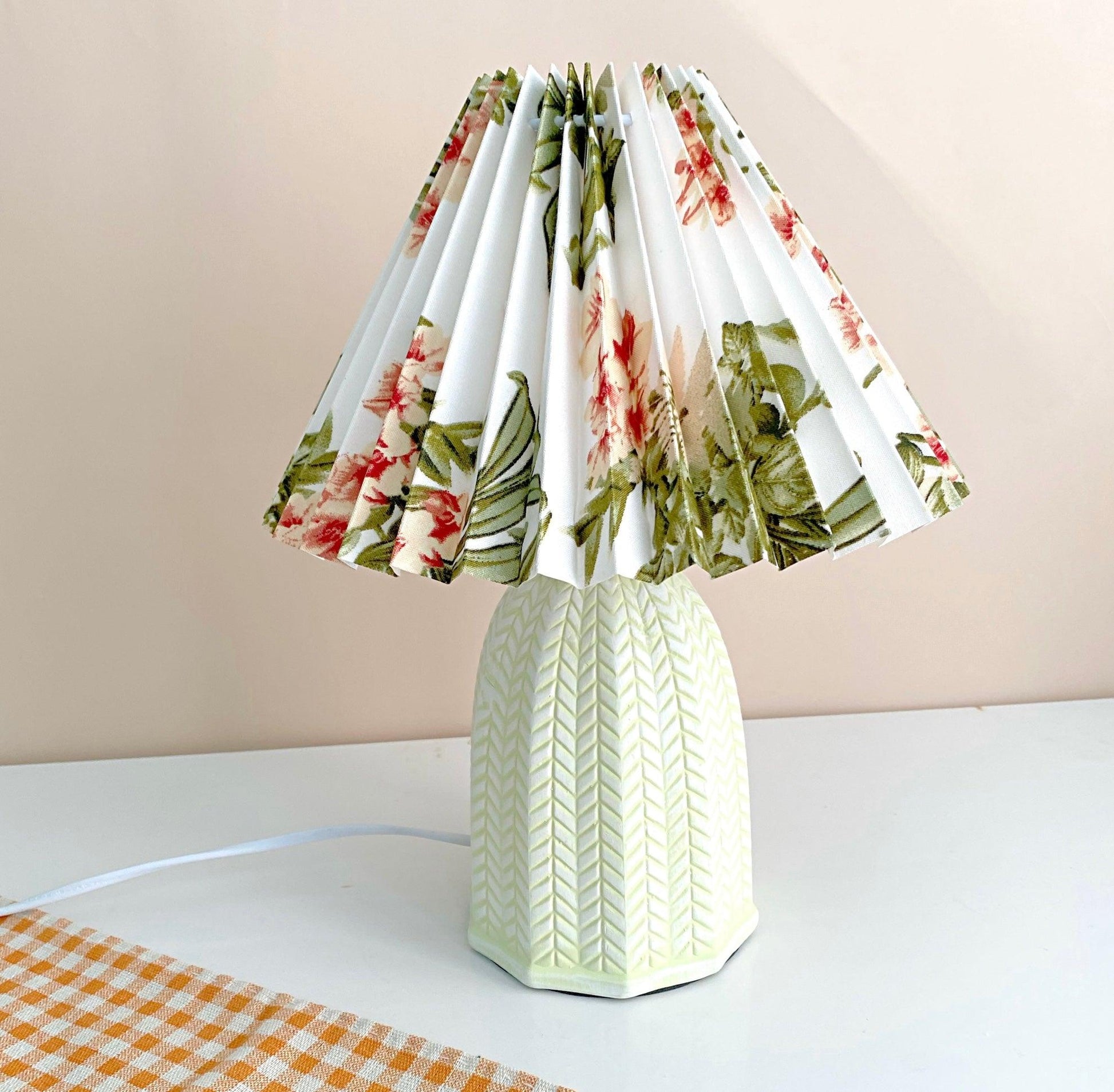 Pleated Shade Table Lamp