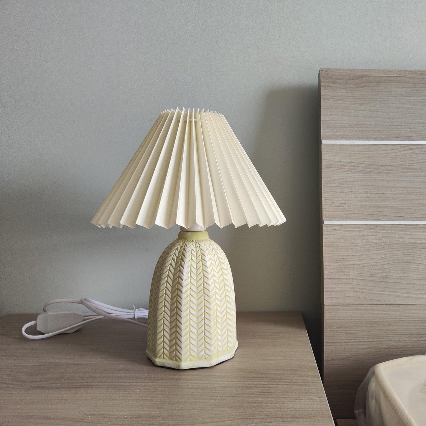 Pleated Shade Table Lamp