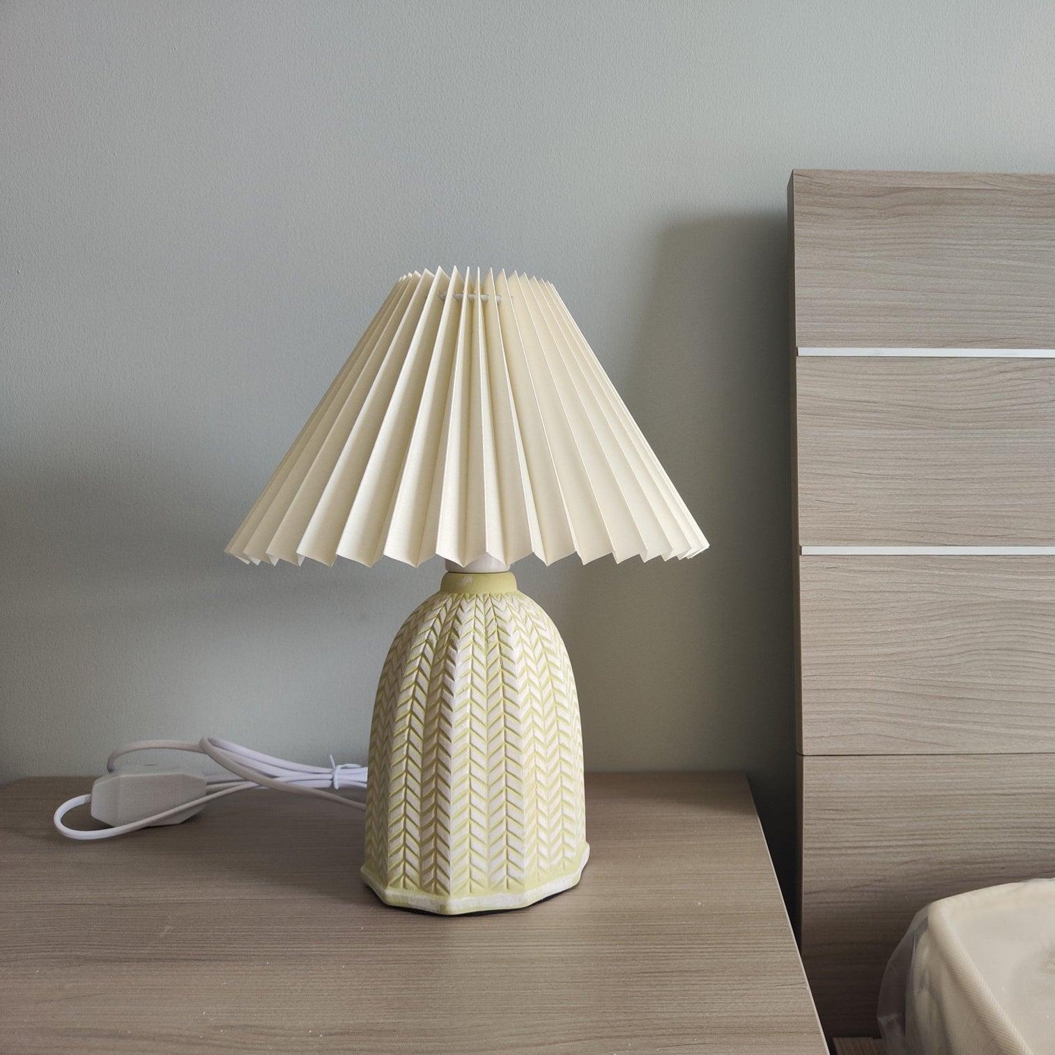 Pleated Shade Table Lamp