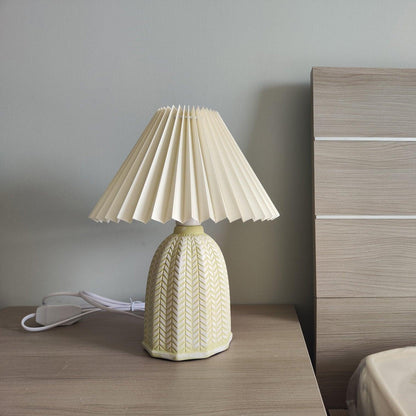 Pleated Shade Table Lamp