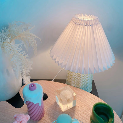 Pleated Shade Table Lamp