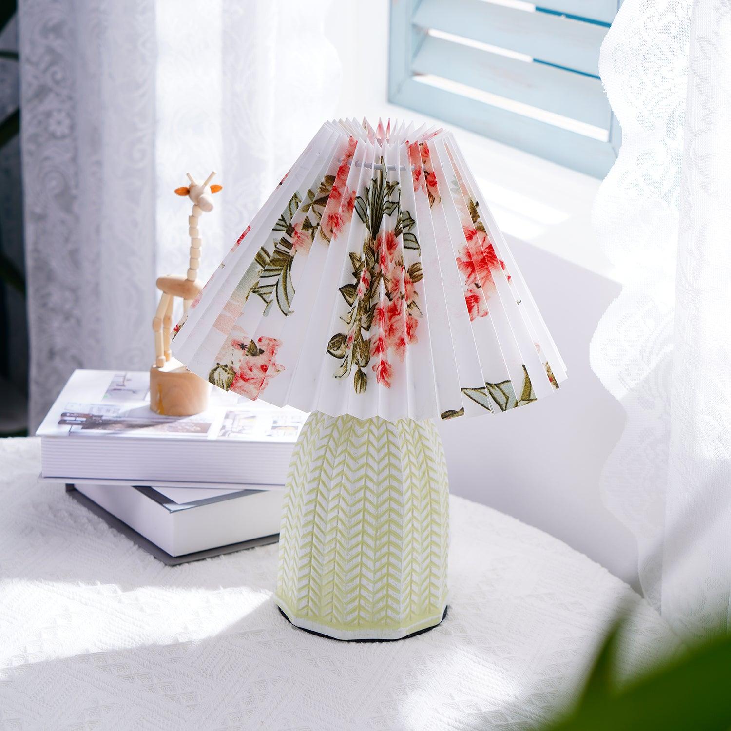Pleated Shade Table Lamp