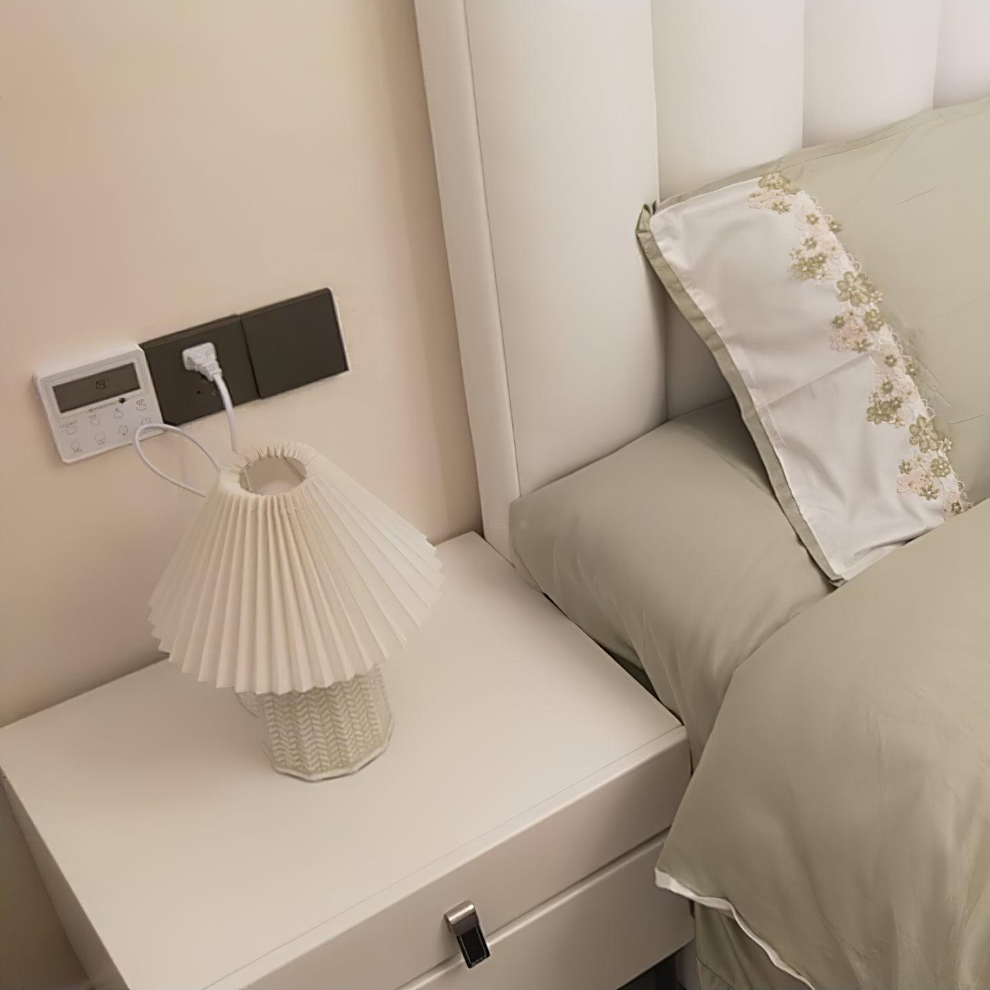 Pleated Shade Table Lamp