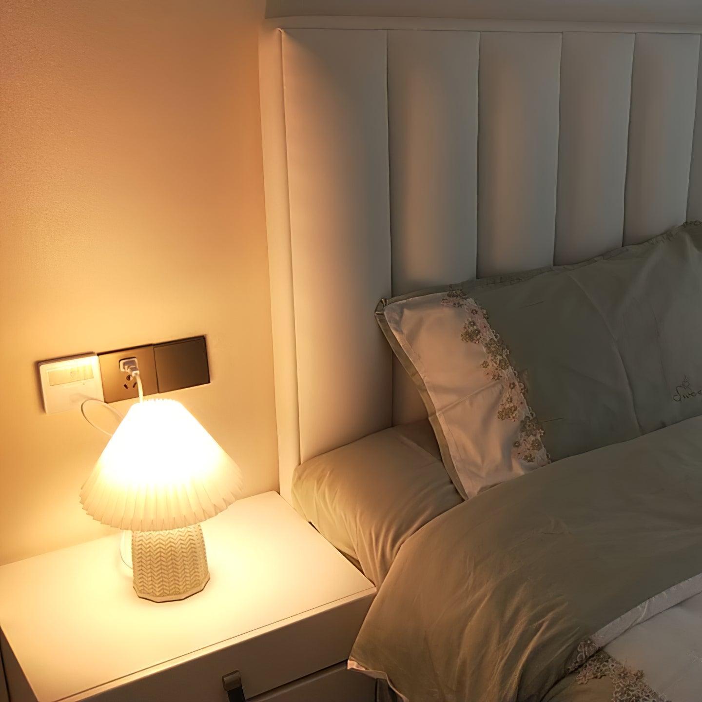 Pleated Shade Table Lamp