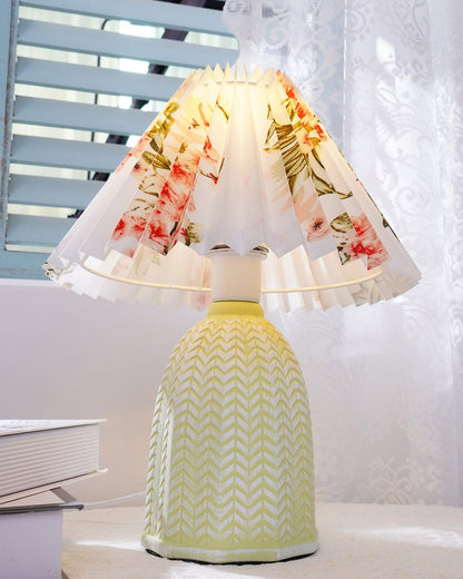 Pleated Shade Table Lamp
