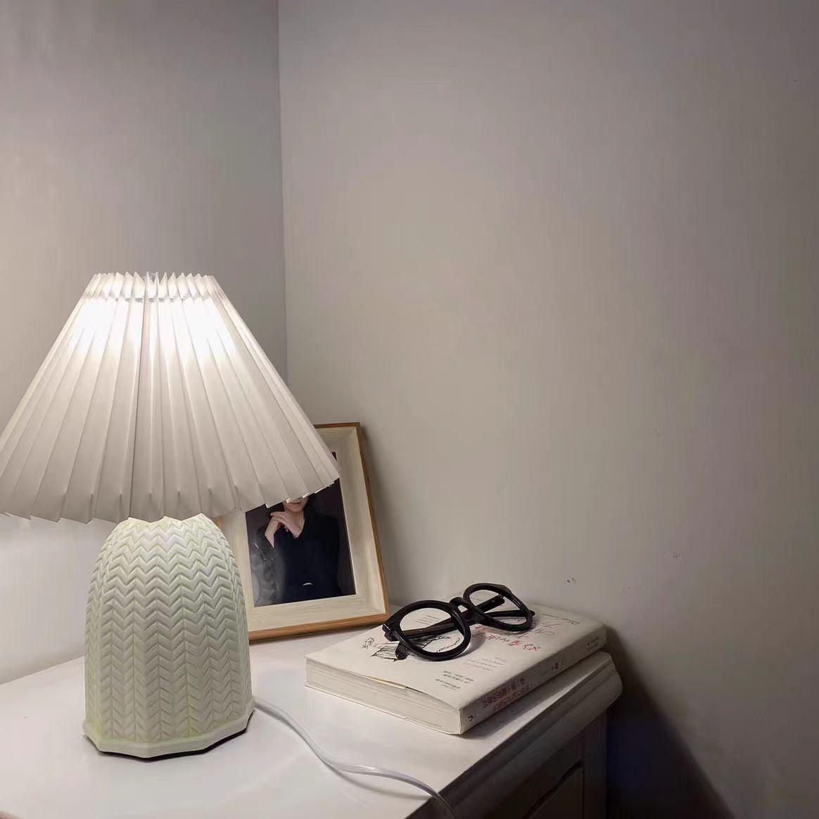 Pleated Shade Table Lamp