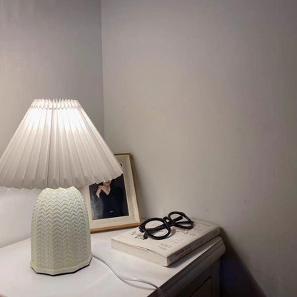 Pleated Shade Table Lamp