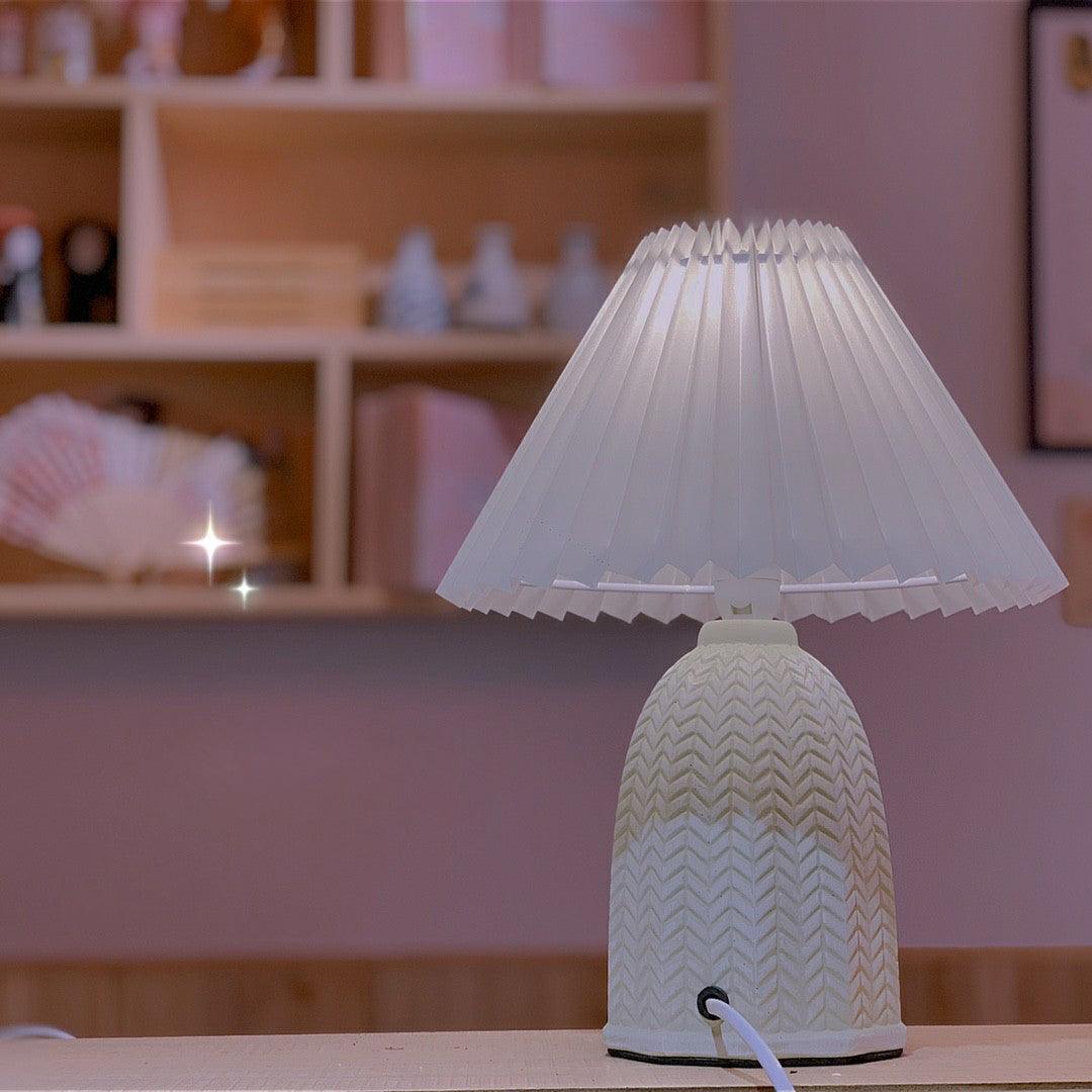 Pleated Shade Table Lamp