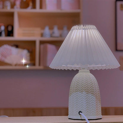 Pleated Shade Table Lamp