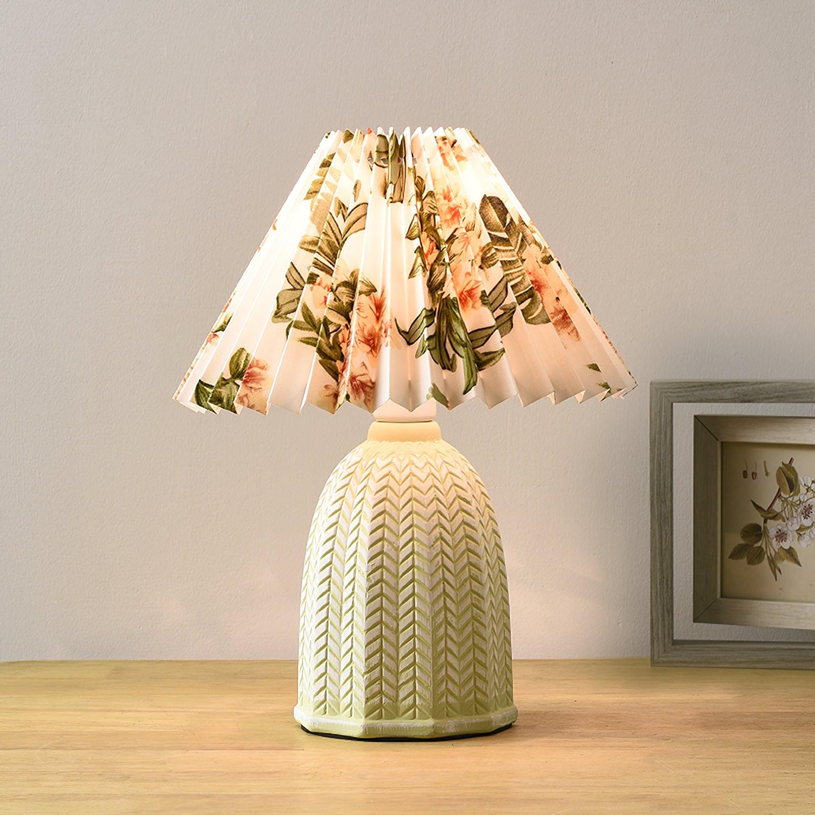 Pleated Shade Table Lamp