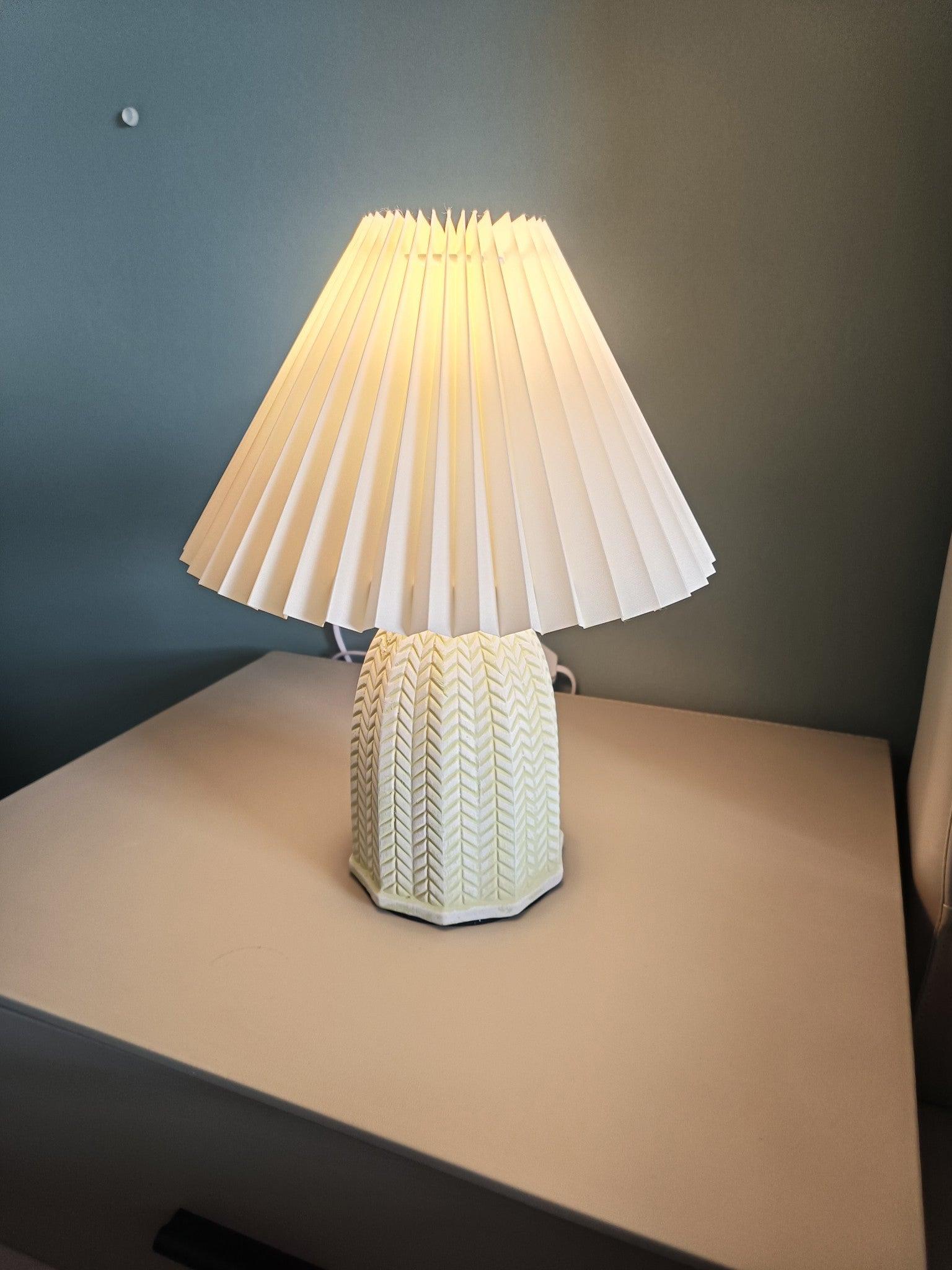 Pleated Shade Table Lamp