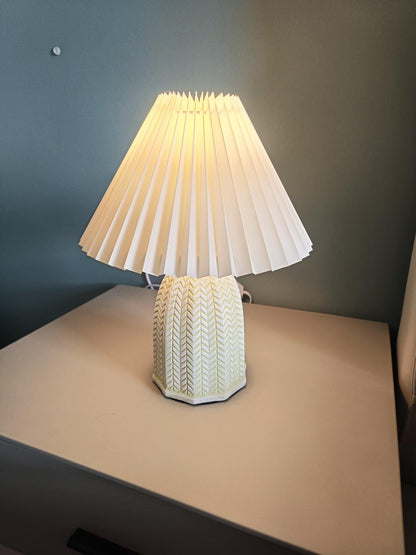 Pleated Shade Table Lamp