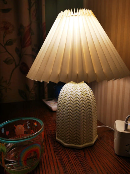 Pleated Shade Table Lamp