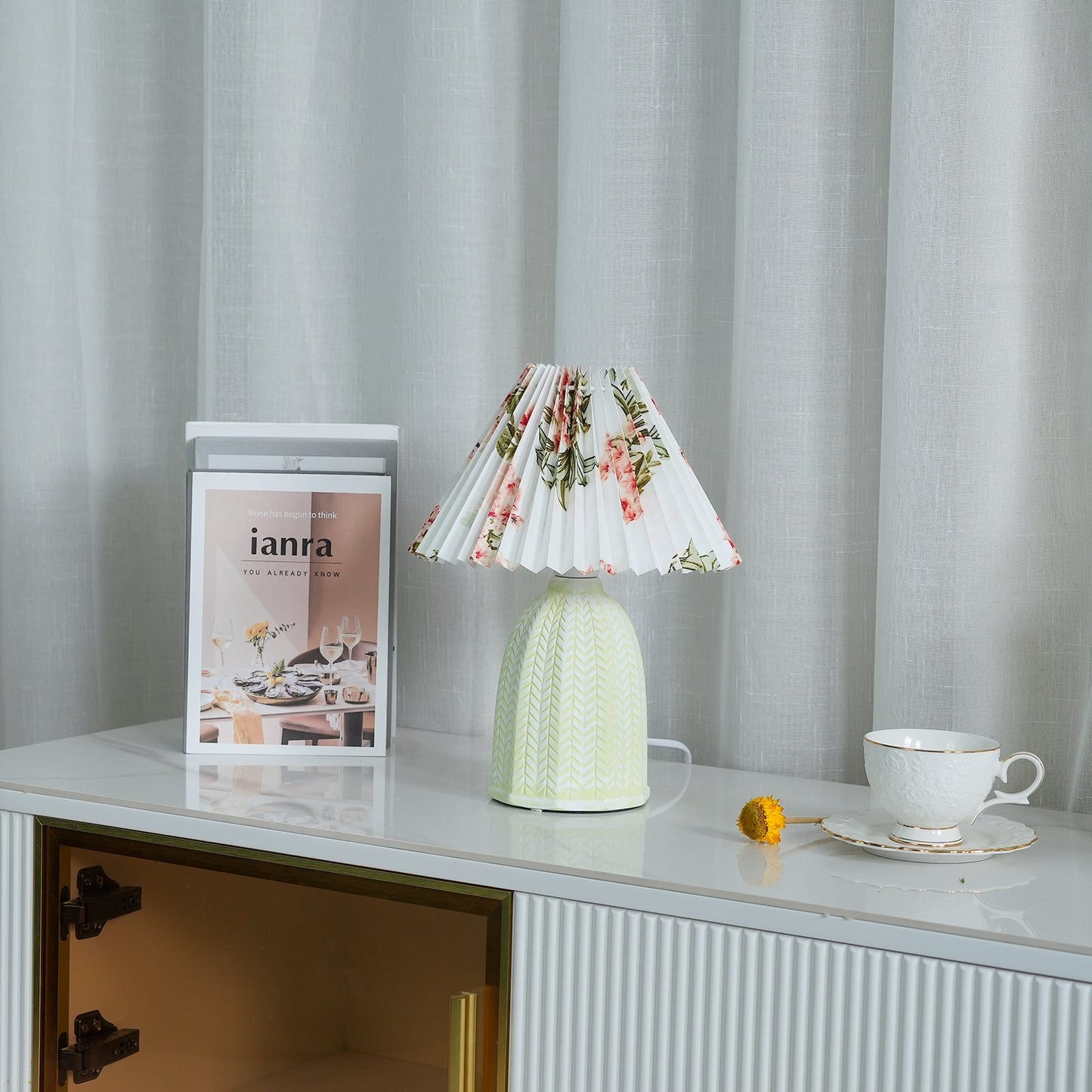 Pleated Shade Table Lamp