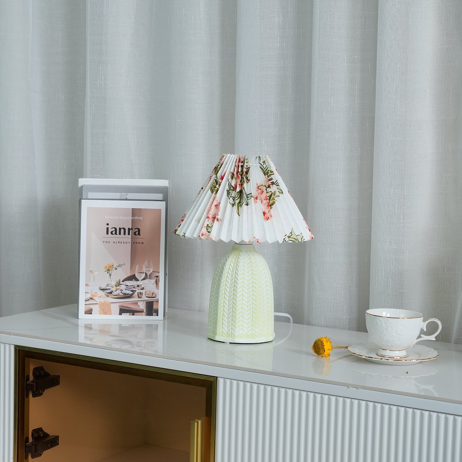 Pleated Shade Table Lamp