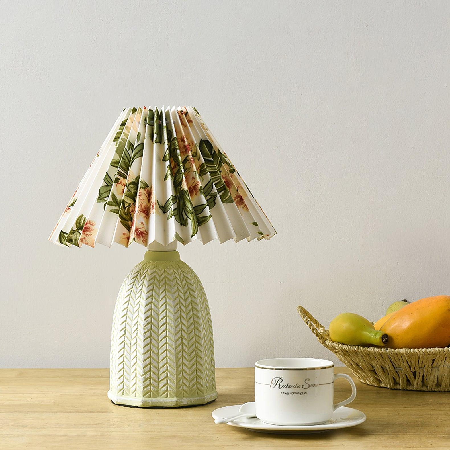 Pleated Shade Table Lamp