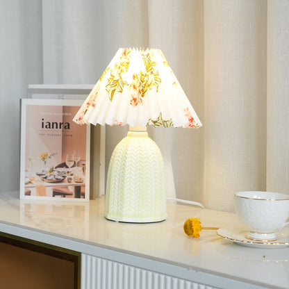 Pleated Shade Table Lamp