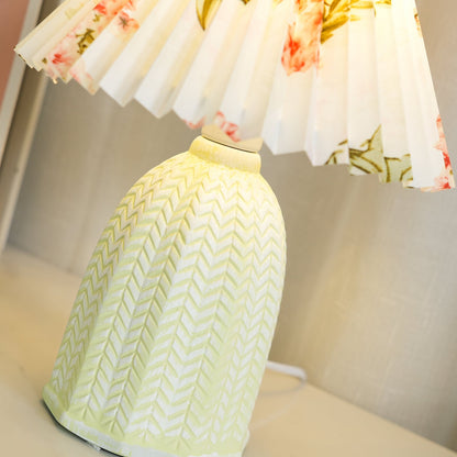 Pleated Shade Table Lamp
