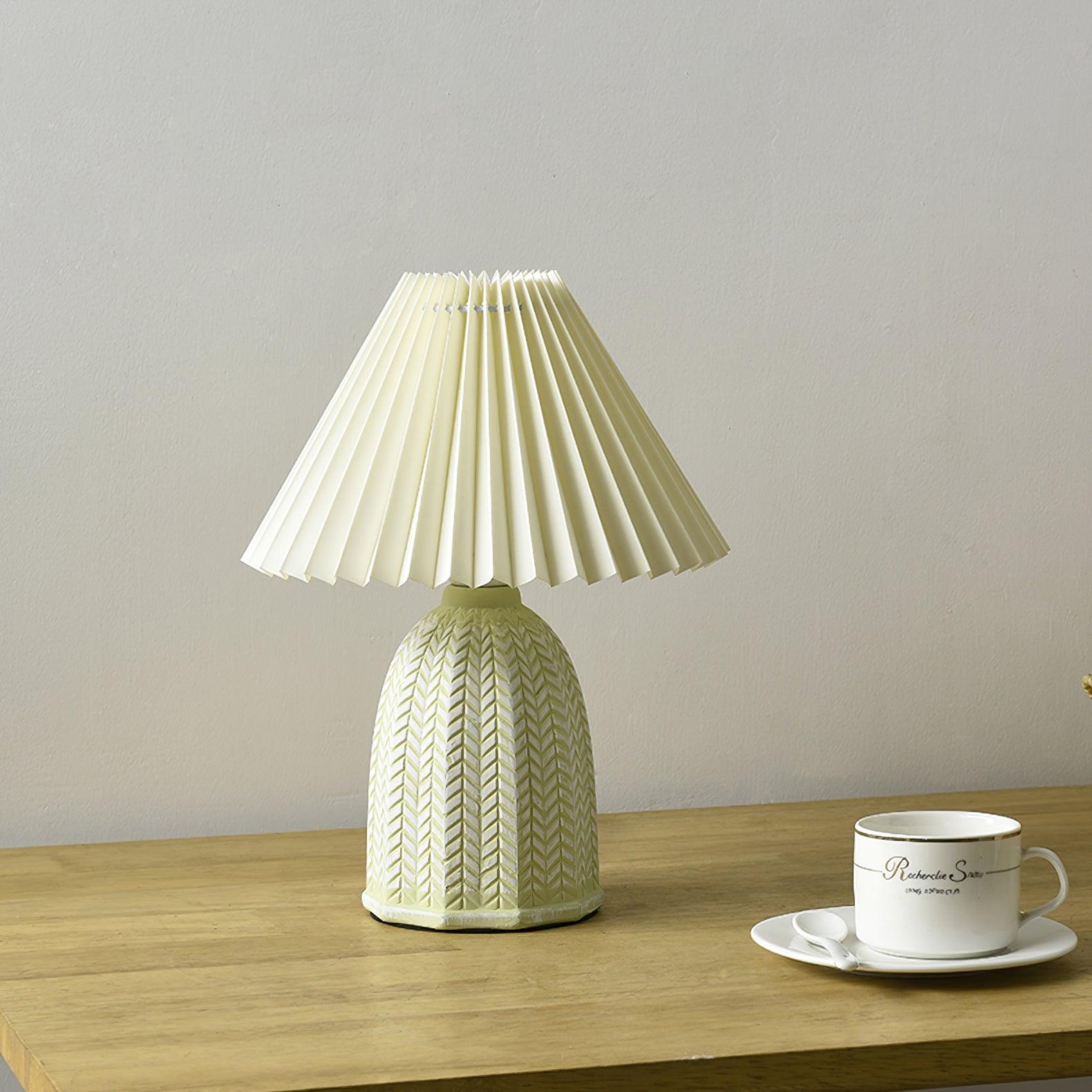 Pleated Shade Table Lamp