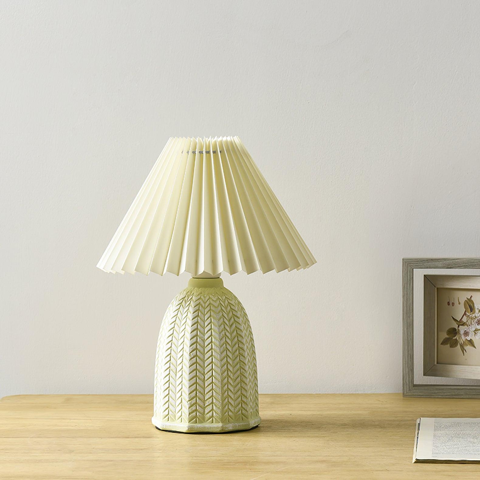 Pleated Shade Table Lamp