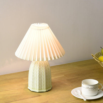 Pleated Shade Table Lamp