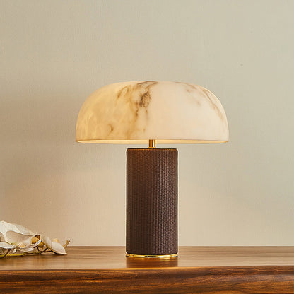 Woven Leather Table Lamp