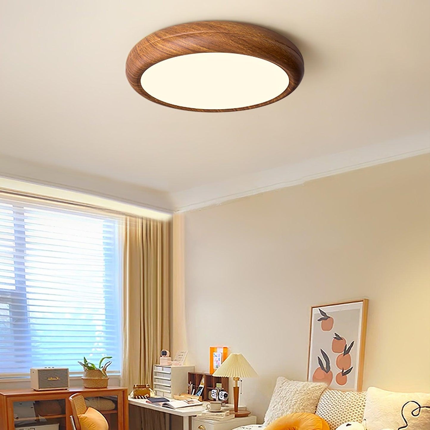Timber Halo Ceiling Light
