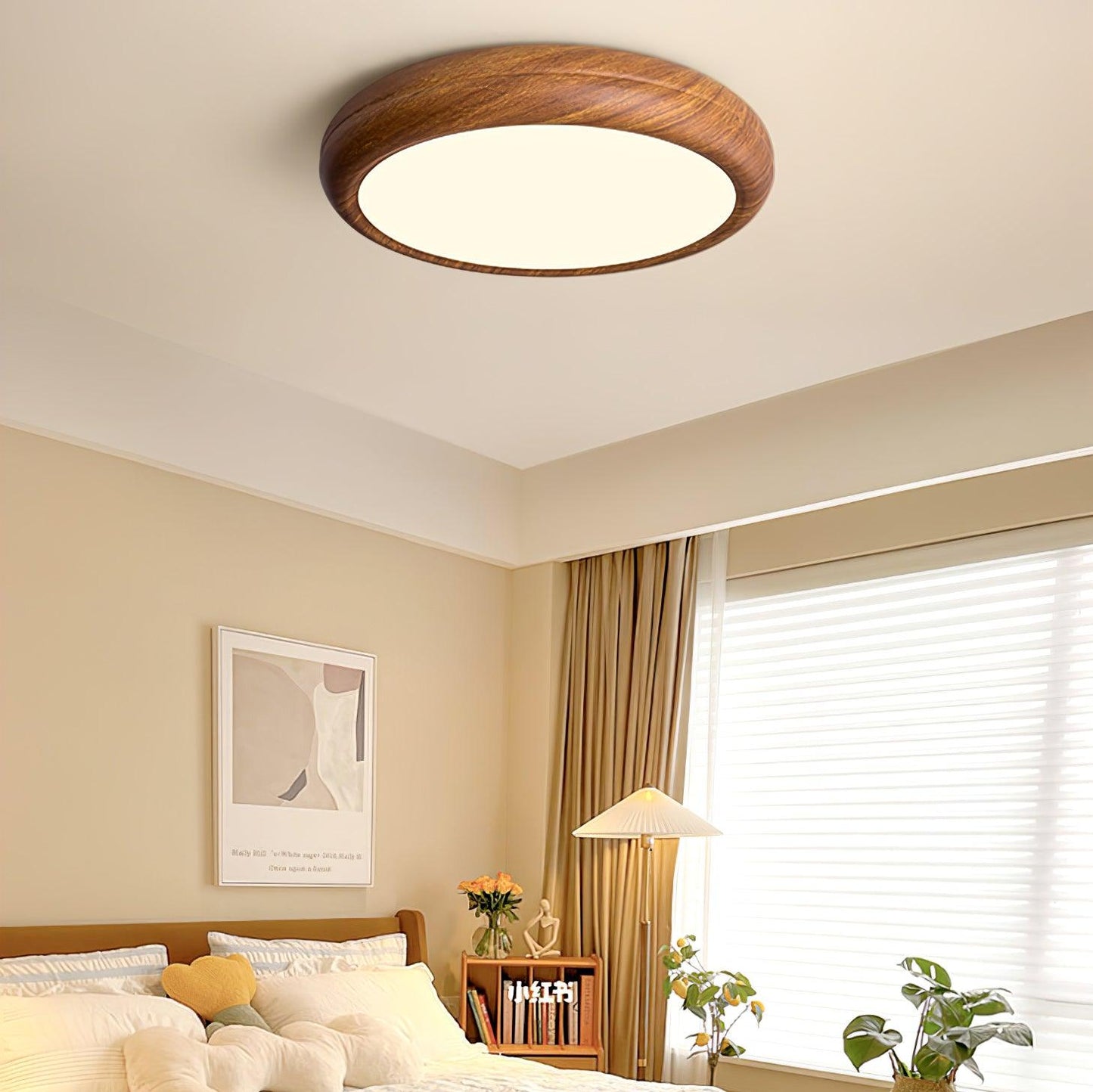 Timber Halo Ceiling Light