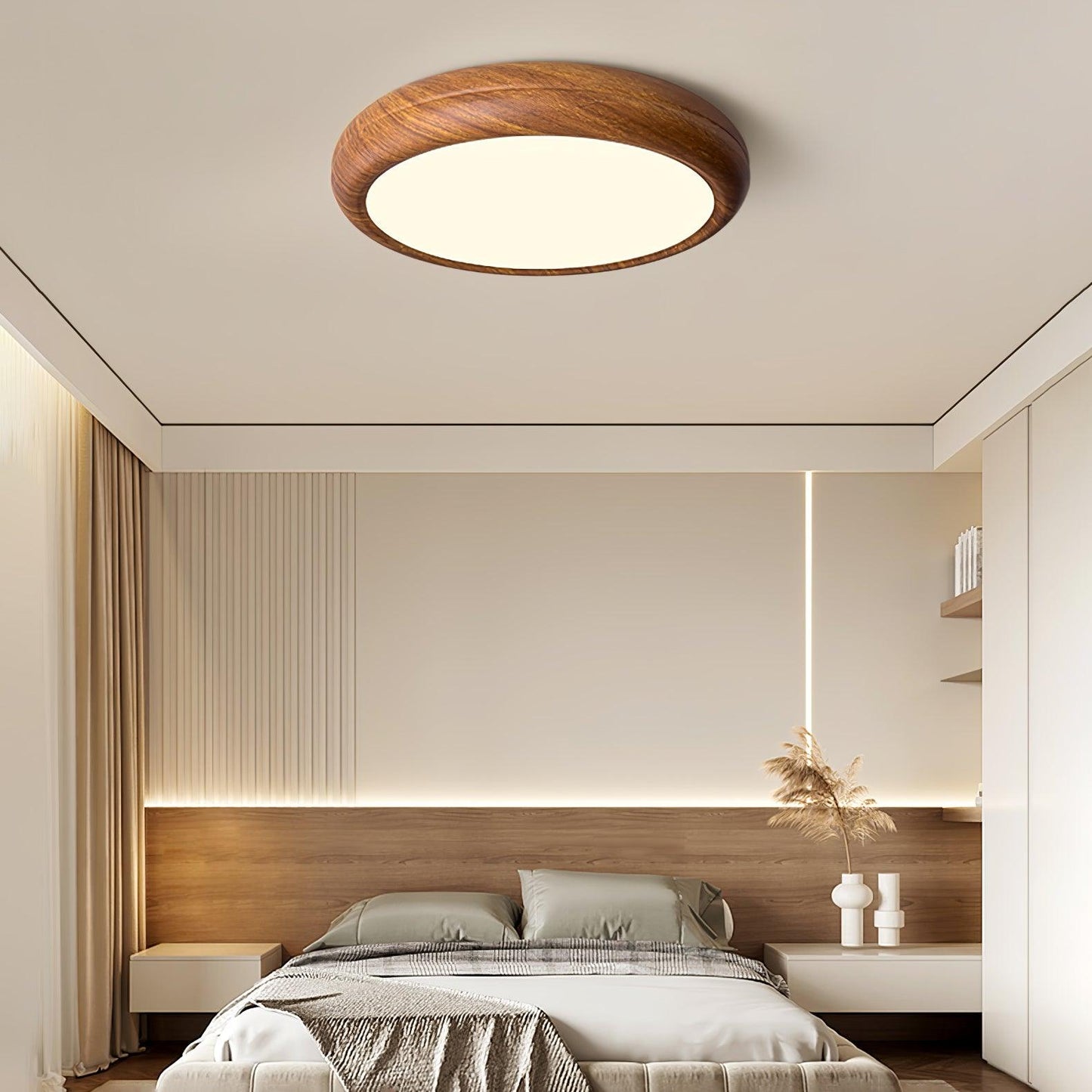 Timber Halo Ceiling Light